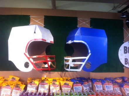 Cardboard Football Helmets