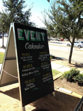 Event Calendar Chalkboard