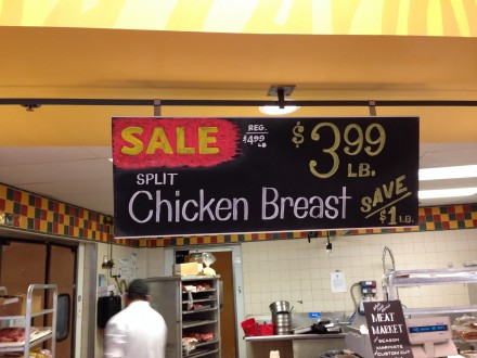 Meat Sale Chalkboard
