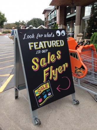 Sales Flyer Chalkboard