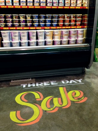Three-Day Sale Floor Chalk