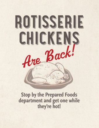 Rotisserie Chickens Return!