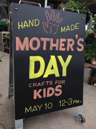Handmade Mother's Day A-Frame Chalk