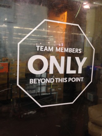 Team Members Only Vinyl Decal